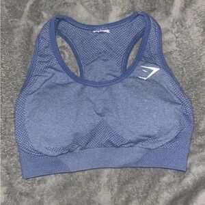 Blue Gymshark sports bra